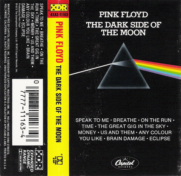 Pink Floyd Cassette Tape Vintage Metal Print